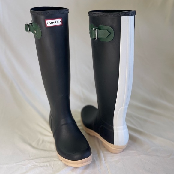 Hunter Original Contrast Tall Rain Boots *LIMITED EDITION* Size 7 - Picture 1 of 15